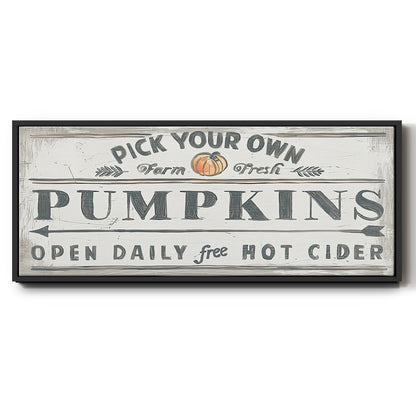 Pumpkin Patch I - Floater Framed Canvas Print