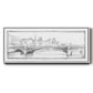 Pont de Notre Dame - Floater Framed Canvas Print