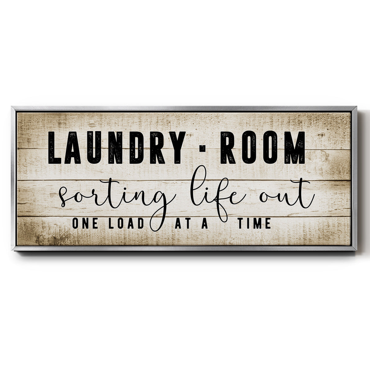 Laundry Room - Floater Framed Canvas Print