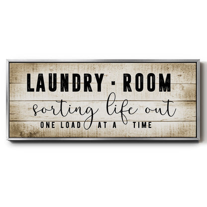 Laundry Room - Floater Framed Canvas Print