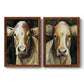 Sweet Eyes I - Premium Framed Canvas 2 Piece Set - Ready to Hang