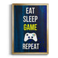 Gamer at Play V - Modern Framed Canvas Print