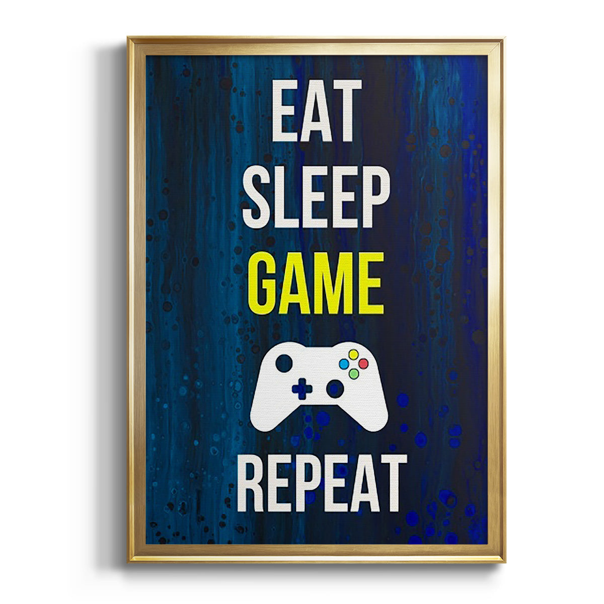 Gamer at Play V - Modern Framed Canvas Print