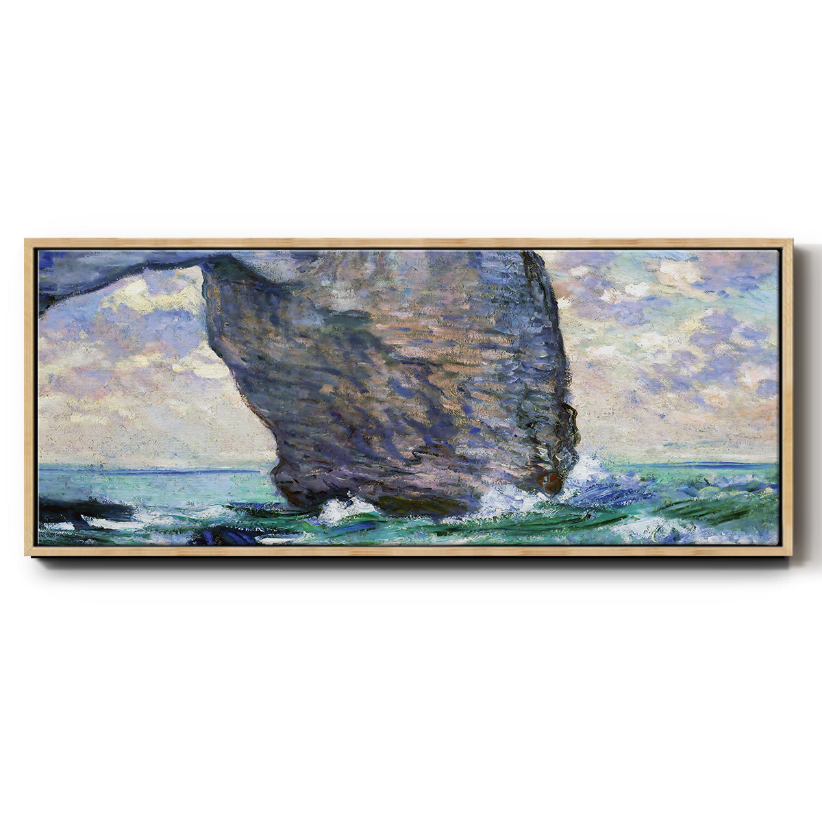 The Manneport, Seen from Below, 1883 - Floater Framed Canvas Print