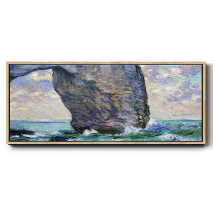 The Manneport, Seen from Below, 1883 - Floater Framed Canvas Print