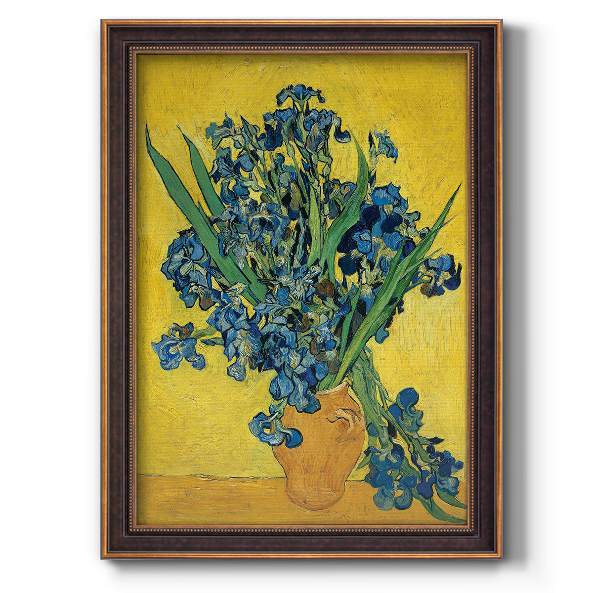 Irises, 1890 - Ornate Framed Canvas Print