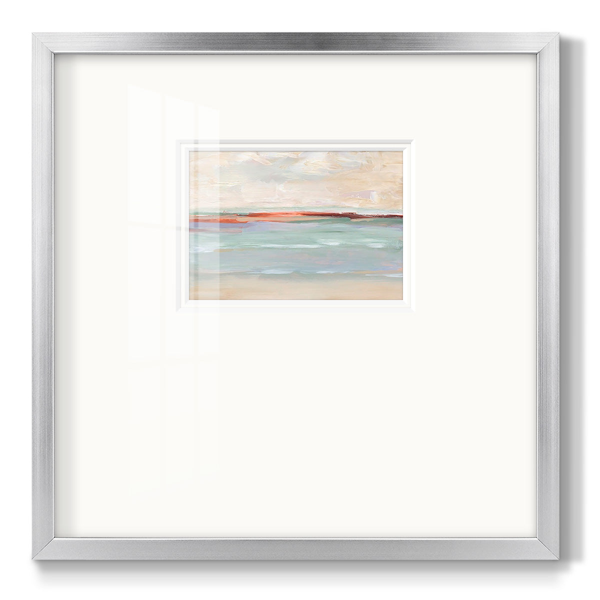 Sienna Horizon I Premium Framed Print Double Matboard