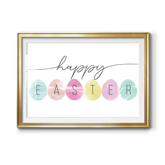 Happy Easter Premium Framed Print - Ready to Hang