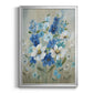 Blue Garden II - Modern Framed Canvas Print