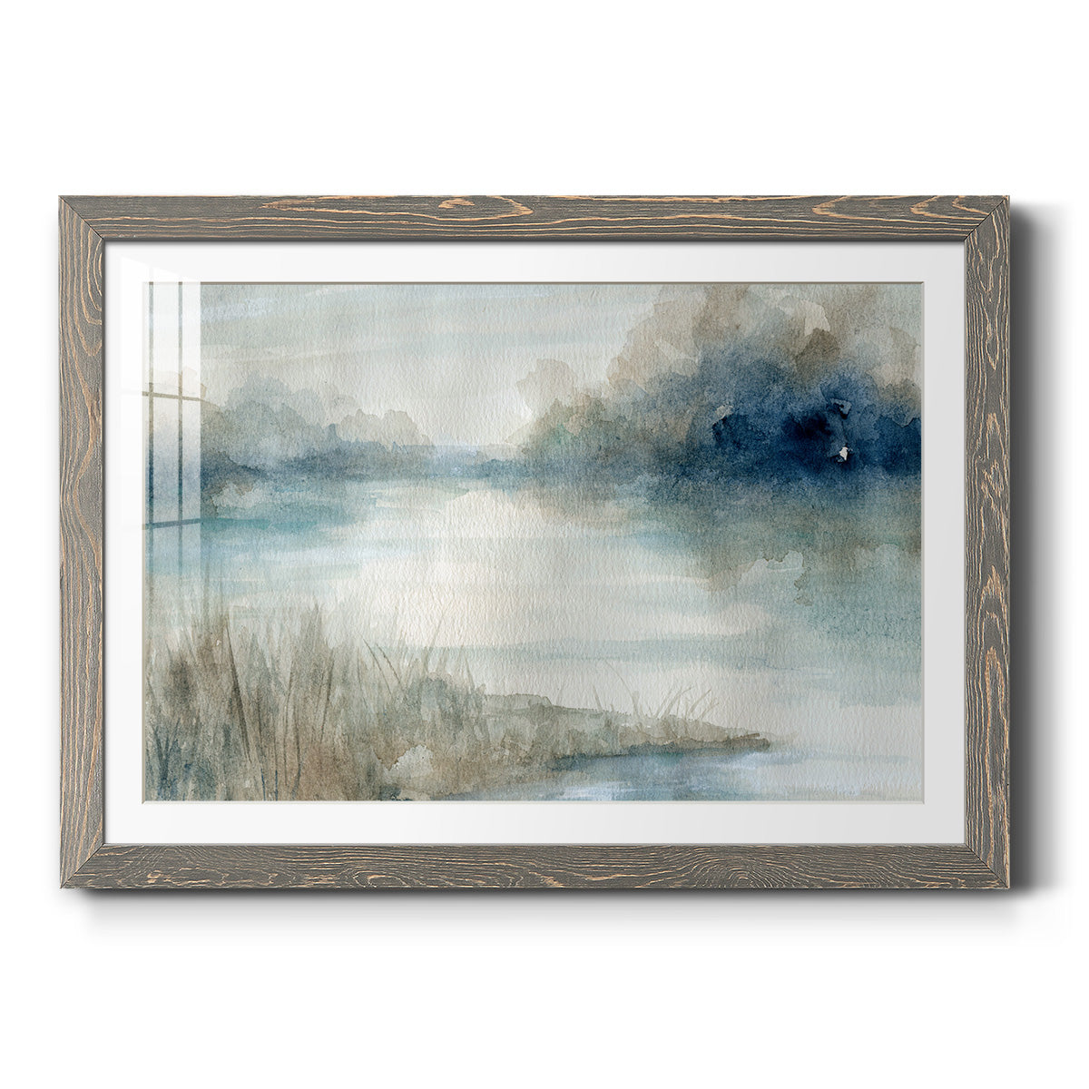 Still Evening Waters - Barnwood Framed Art Print