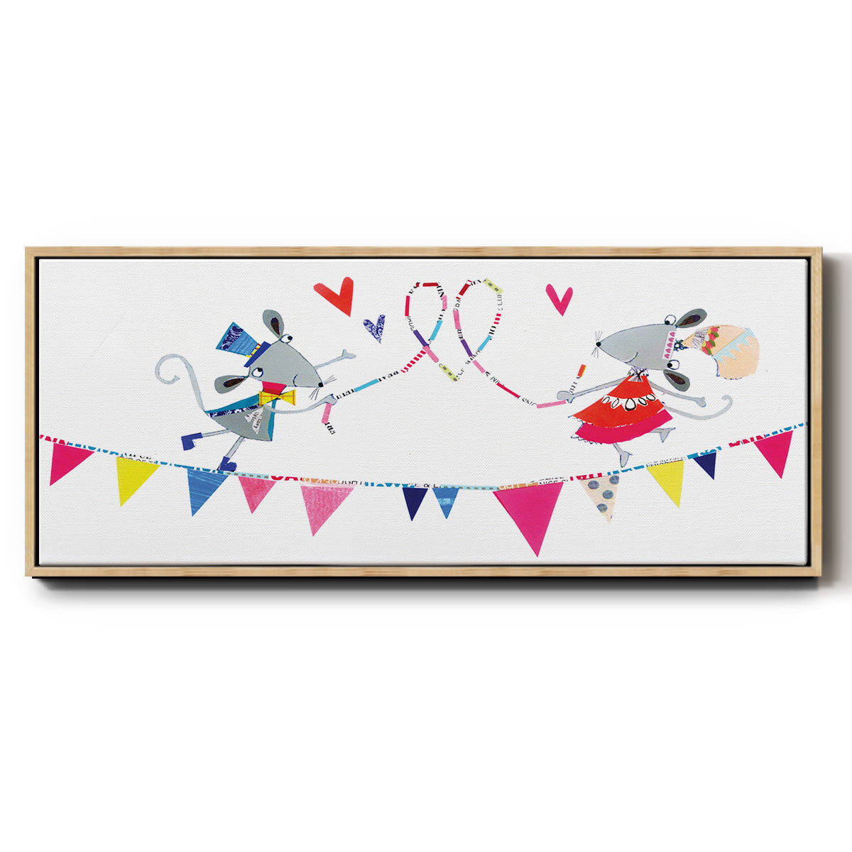 Circus Mice - Floater Framed Canvas Print