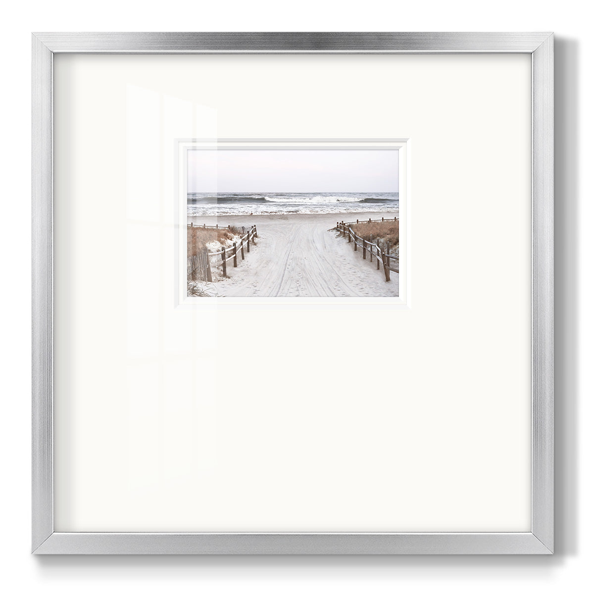 OBX Path - Double Matboard Framed Print