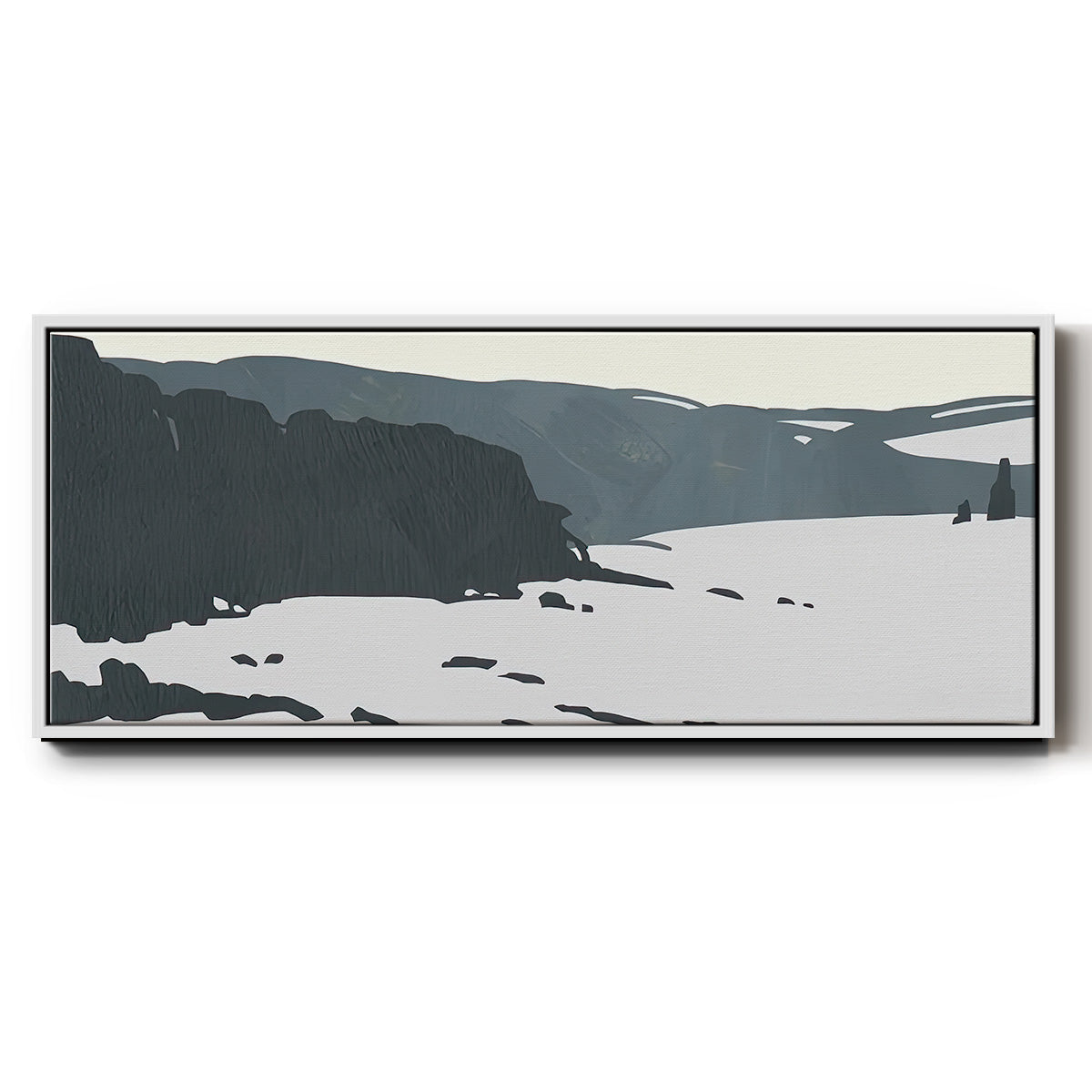 Cutter Island I - Floater Framed Canvas Print