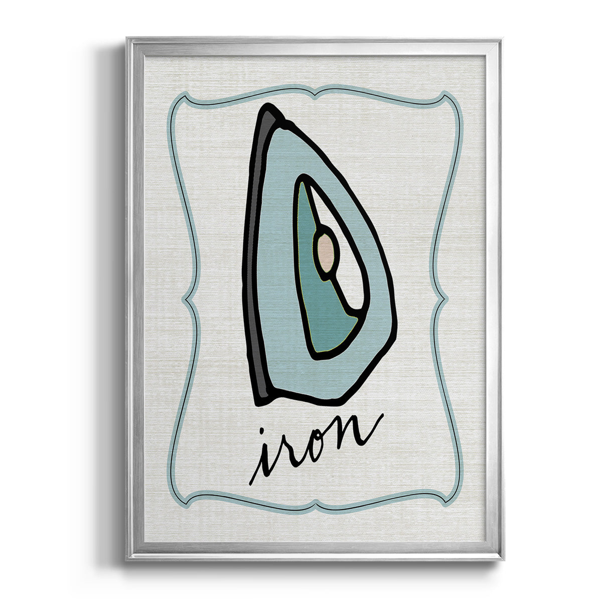Iron - Modern Framed Canvas Print