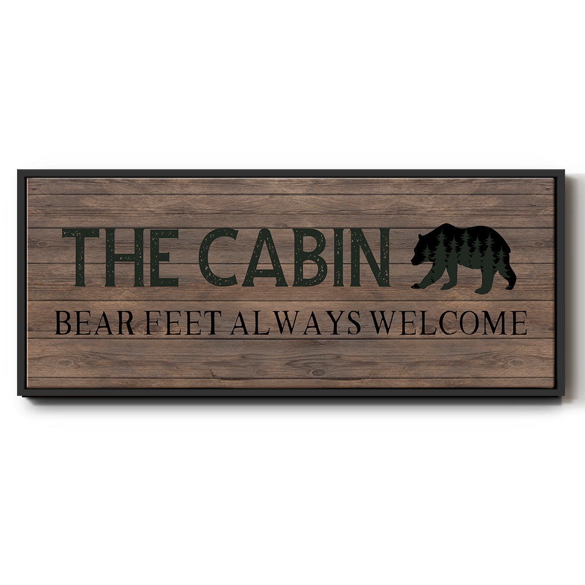 Bear Feet - Floater Framed Canvas Print