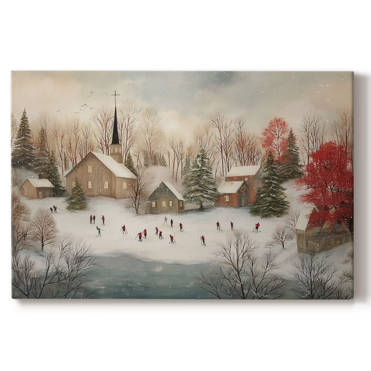 Gilded Serenade of Sleigh - Canvas Art Print