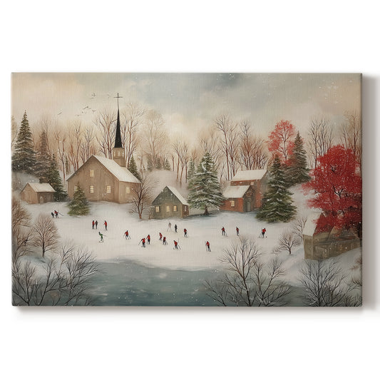 Gilded Serenade of Sleigh - Canvas Art Print