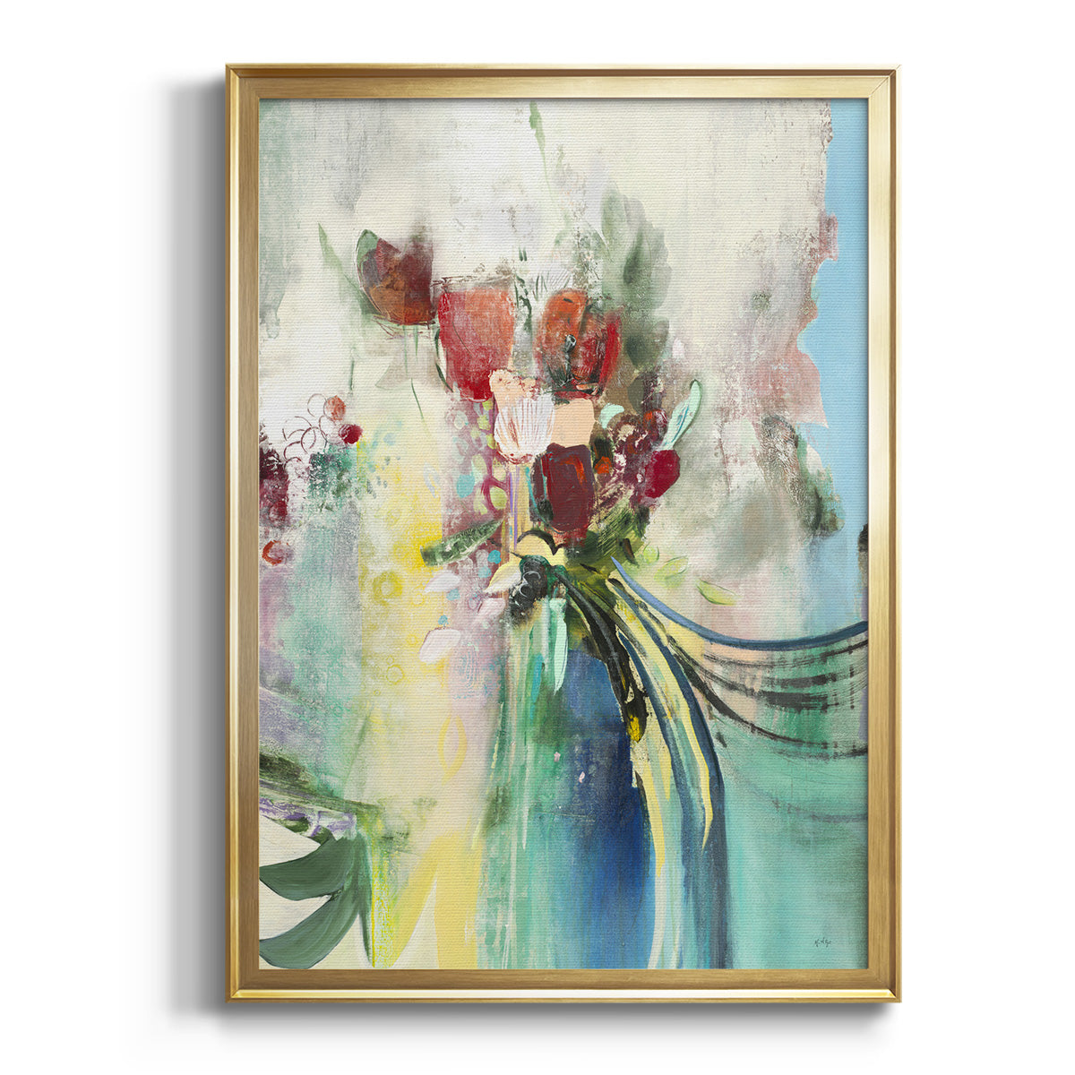 Celebration I - Modern Framed Canvas Print