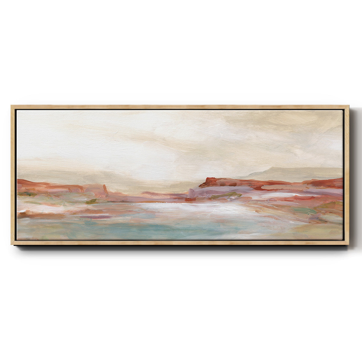 Twilight Desert Mirage - Floater Framed Canvas Print