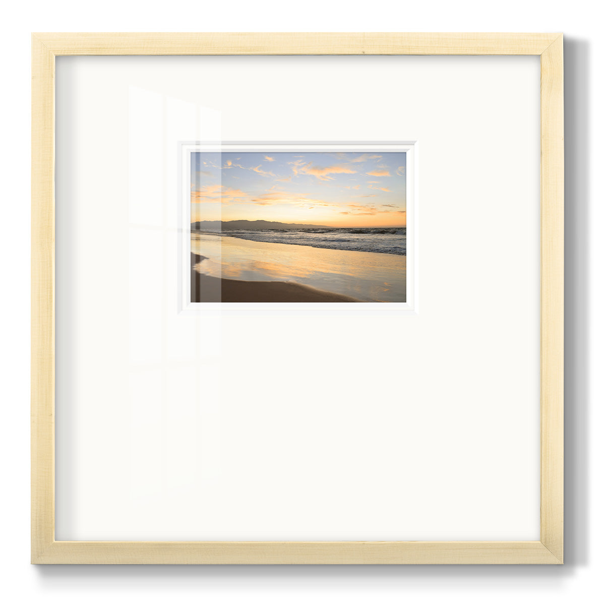 Peaceful Shore - Double Matboard Framed Print