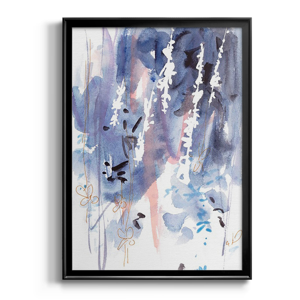 Late Night Breeze III - Modern Framed Canvas Print