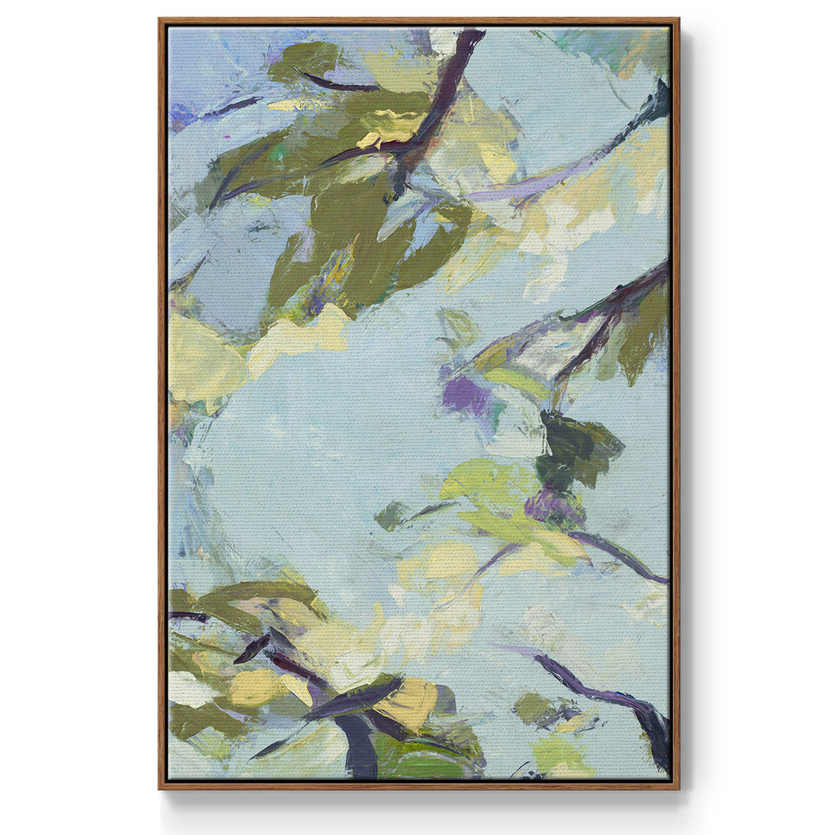 Aqua Sky - Floater Framed Canvas Print