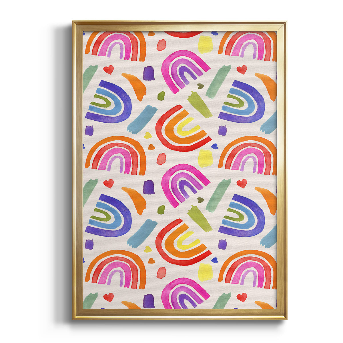 Love Loudly Collection E - Modern Framed Canvas Print
