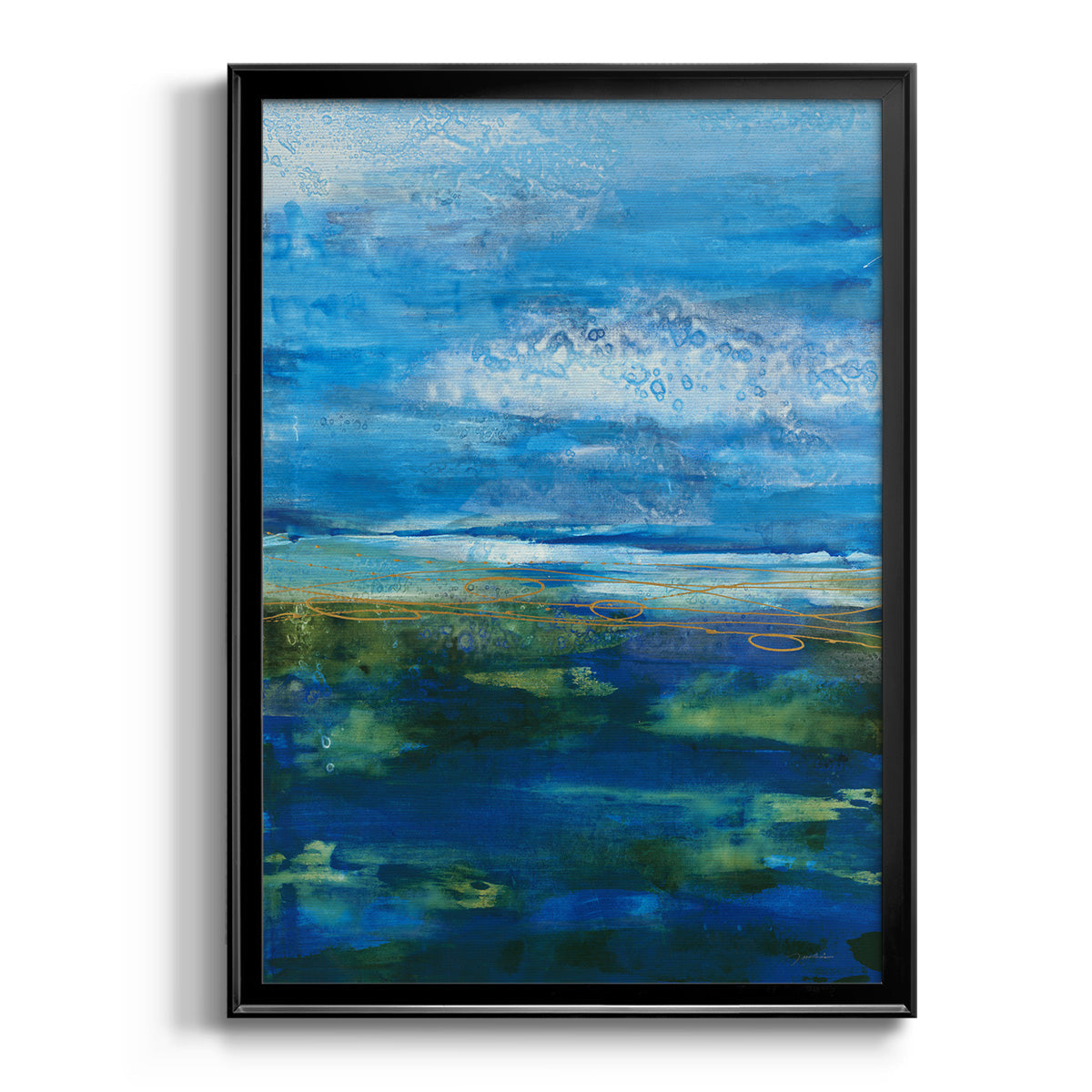 Island Groove - Modern Framed Canvas Print