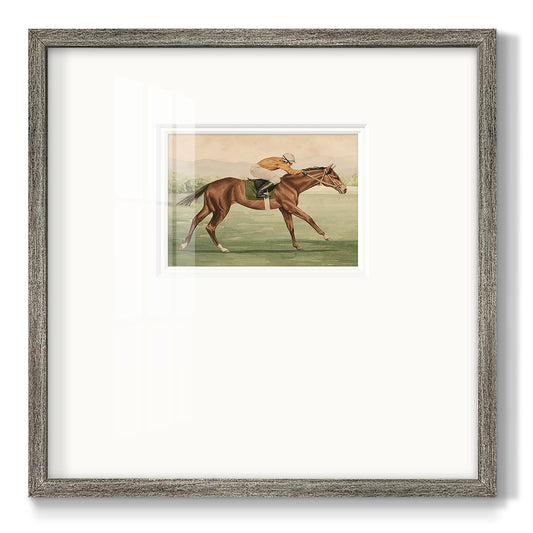 Vintage Equestrian II - Double Matboard Framed Print