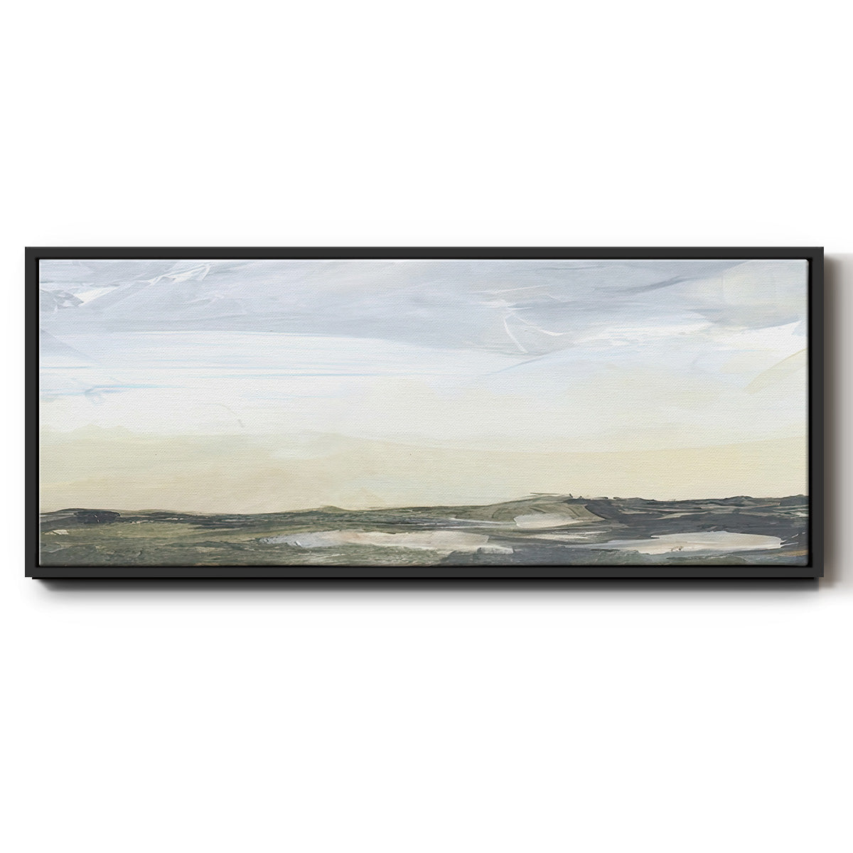 Green Ridge I - Floater Framed Canvas Print