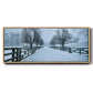 Snowy Road II - Floater Framed Canvas Print