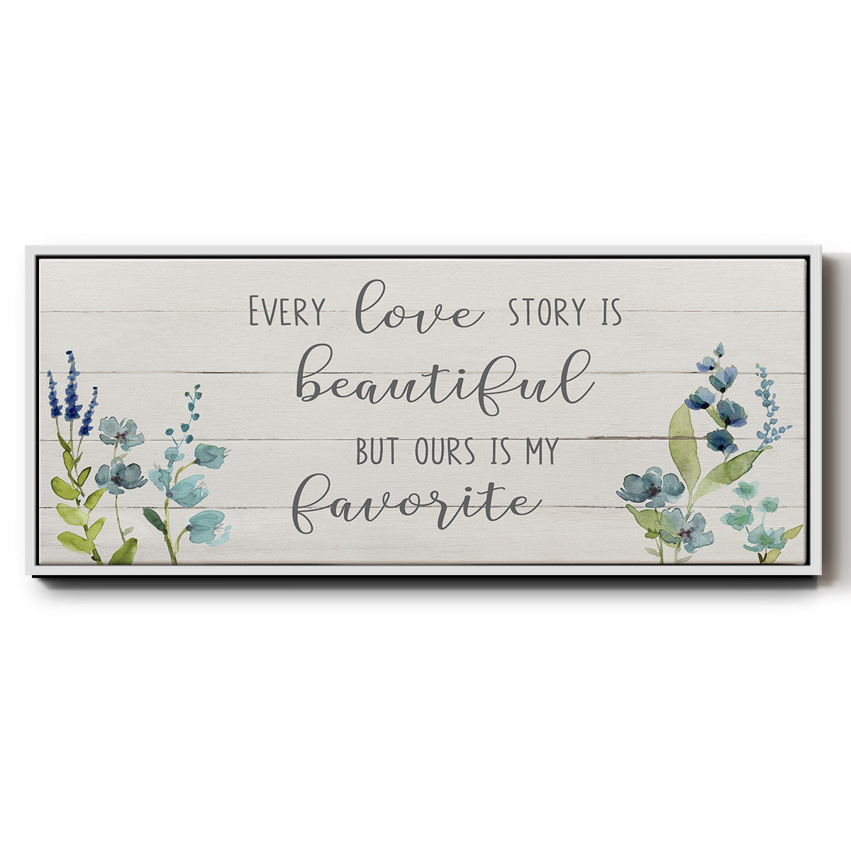 Love Story - Floater Framed Canvas Print