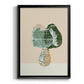 Woven Tropical Leaf II - Modern Framed Canvas Print