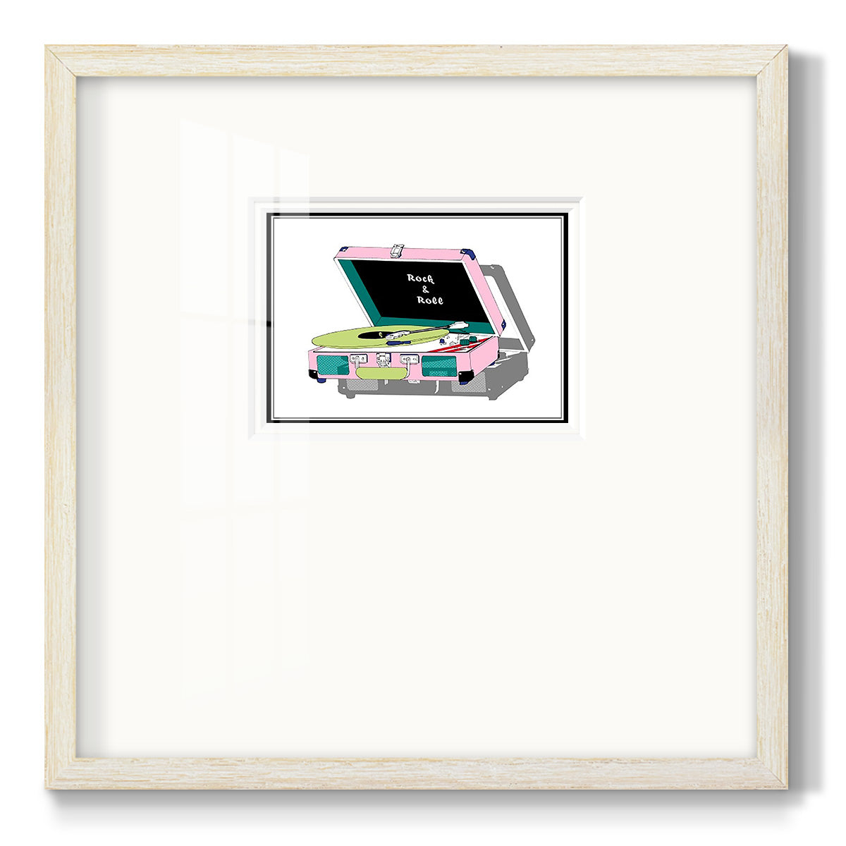 Record Shop I Premium Framed Print Double Matboard