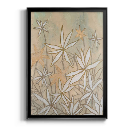 Embellished Starburst Bloom I - Modern Framed Canvas Print