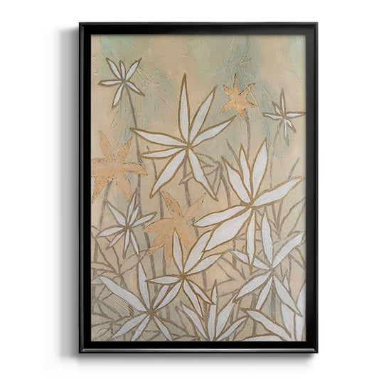 Embellished Starburst Bloom I - Modern Framed Canvas Print