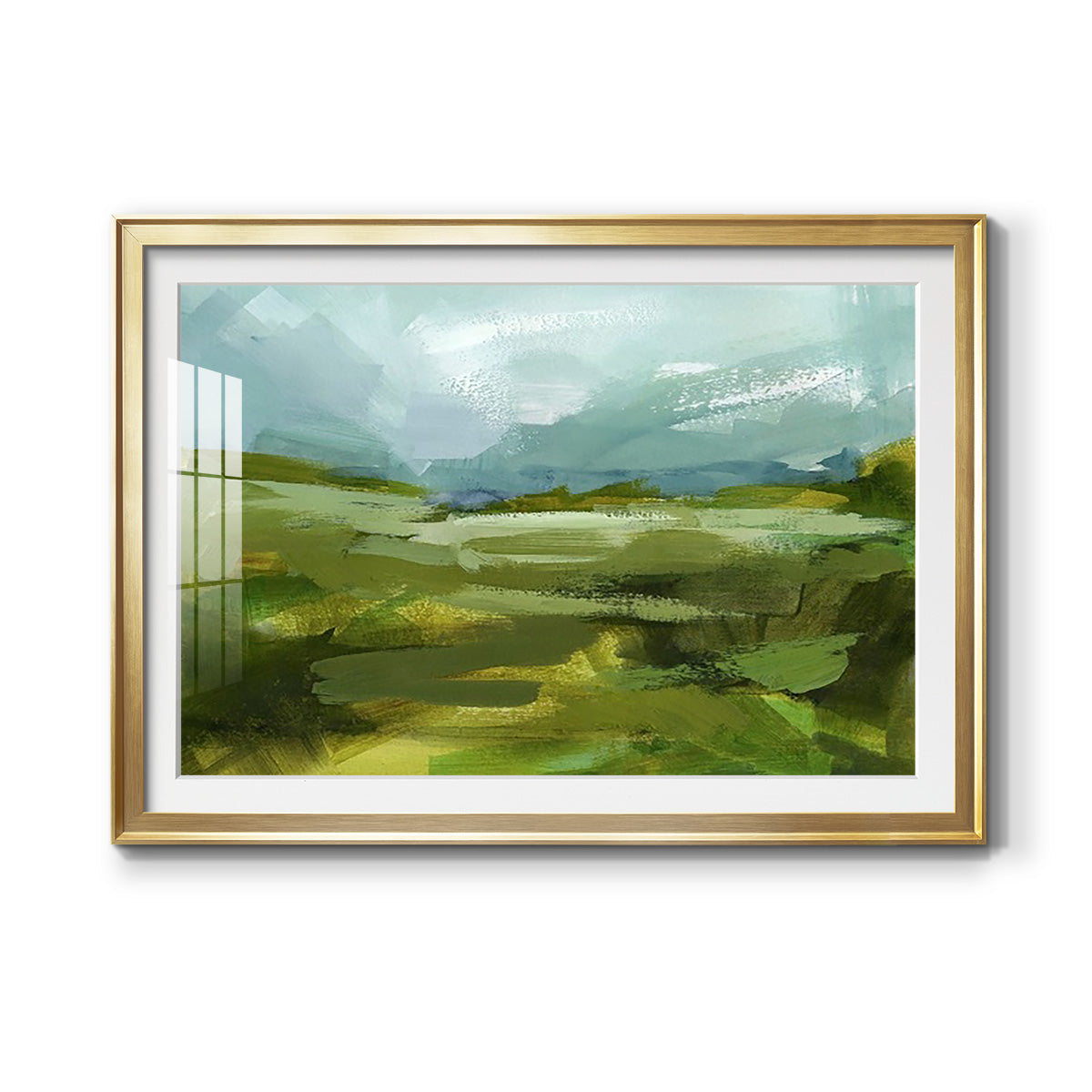 Emerald View II Premium Framed Print - Ready to Hang