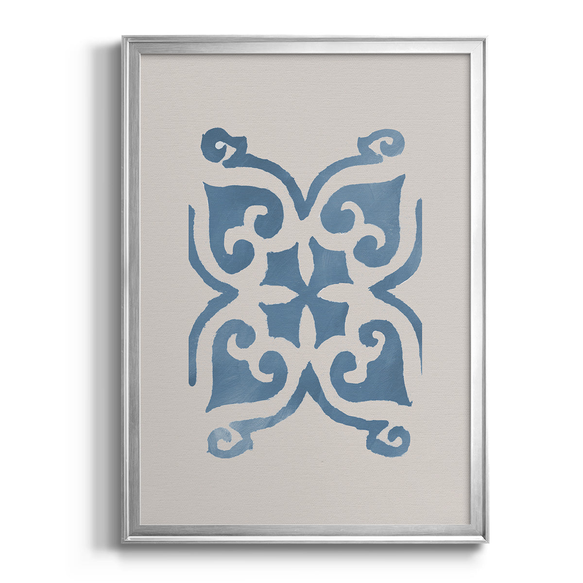 Monochrome Terra Mesa Tile II - Modern Framed Canvas Print