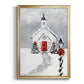 Soft Silent Night - Modern Framed Canvas Print