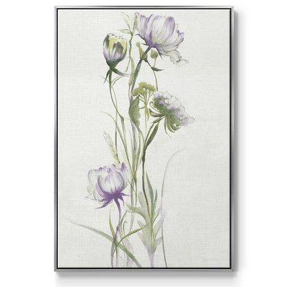 Late Summer Wildflowers I V30 - Floater Framed Canvas Print