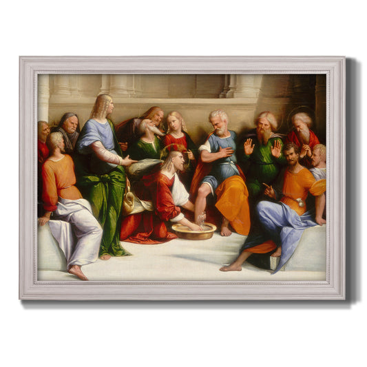 Christ Washing the Disciples' Feet - Ornate Framed Canvas Print
