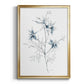 Indigo Sketch II - Modern Framed Canvas Print