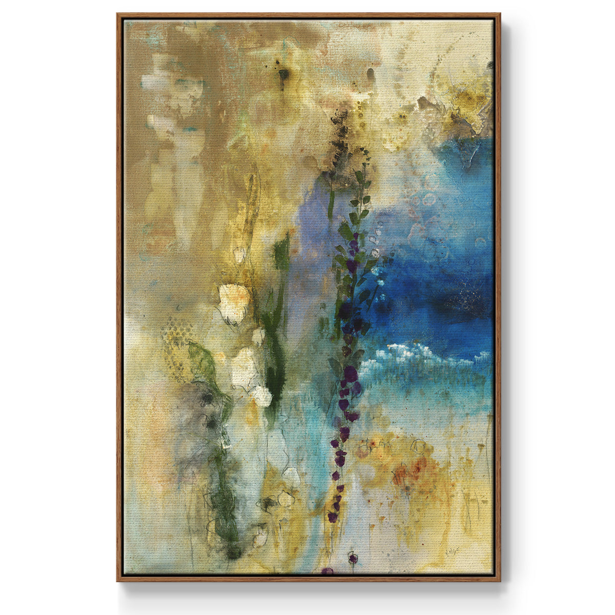 Immerge II - Framed Premium Gallery Wrapped Canvas L Frame - Ready to Hang