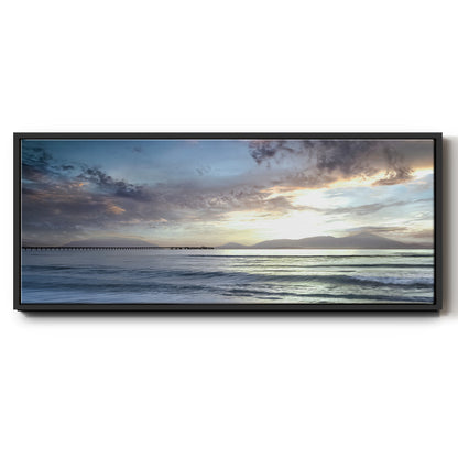 Island Calm - Floater Framed Canvas Print