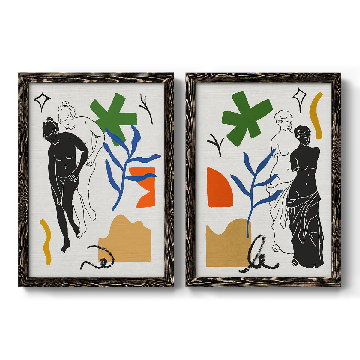 Starry Venus III - Premium Framed Canvas 2 Piece Set - Ready to Hang