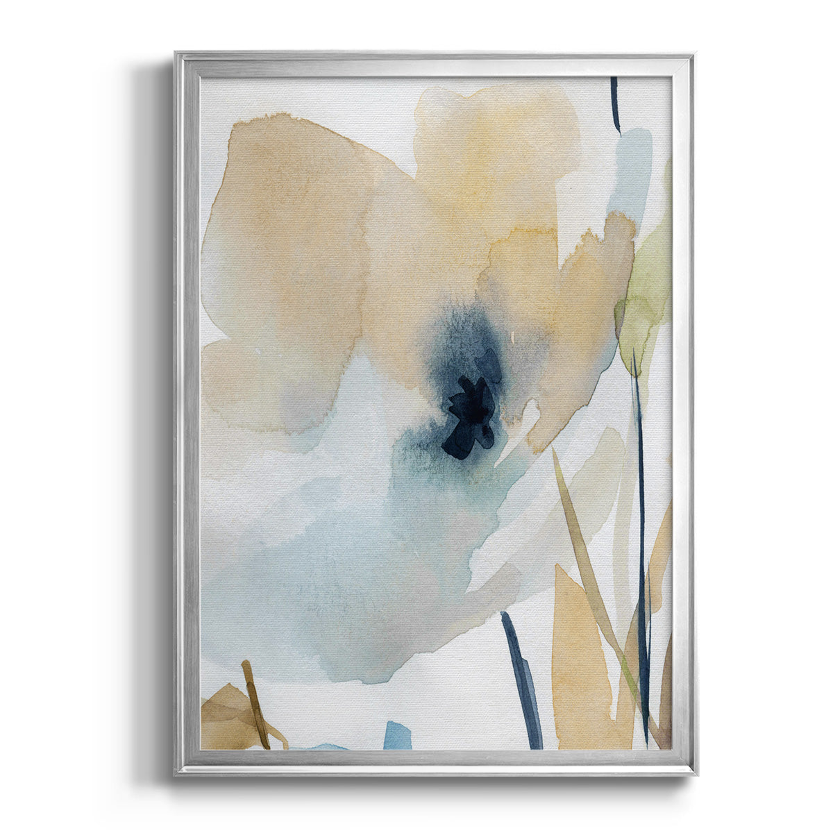 Blooming Wash II - Modern Framed Canvas Print