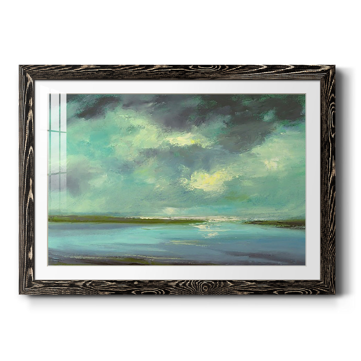 Lagoon - Barnwood Framed Art Print