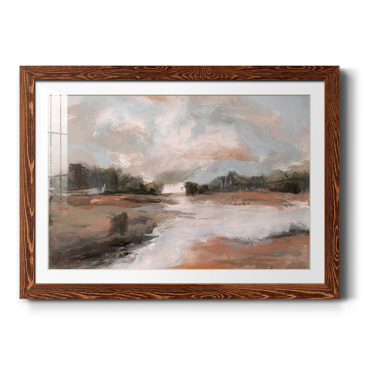 South Pond - Barnwood Framed Art Print