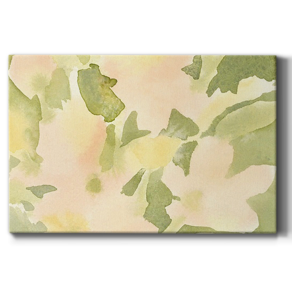 Verdant Floral Abstract I Premium Gallery Wrapped Canvas - Ready to Hang