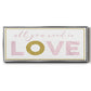 All You Need is Love - Floater Framed Canvas Print